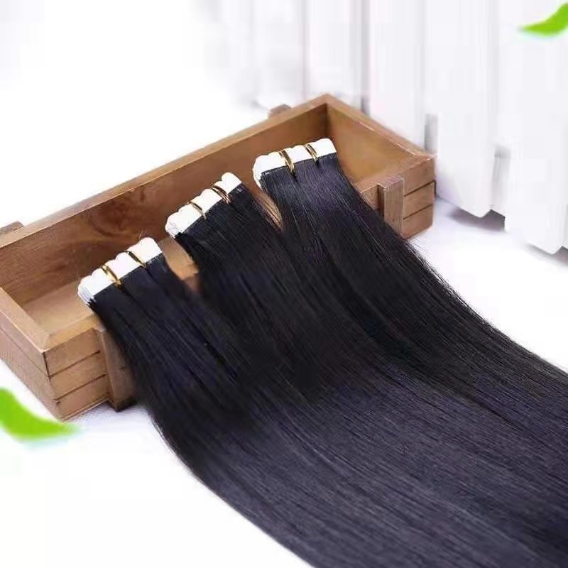 Straight Hair Topper - Natural Black Human Hair Patch