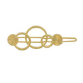 Luxe Circle Hair Grips - Gold