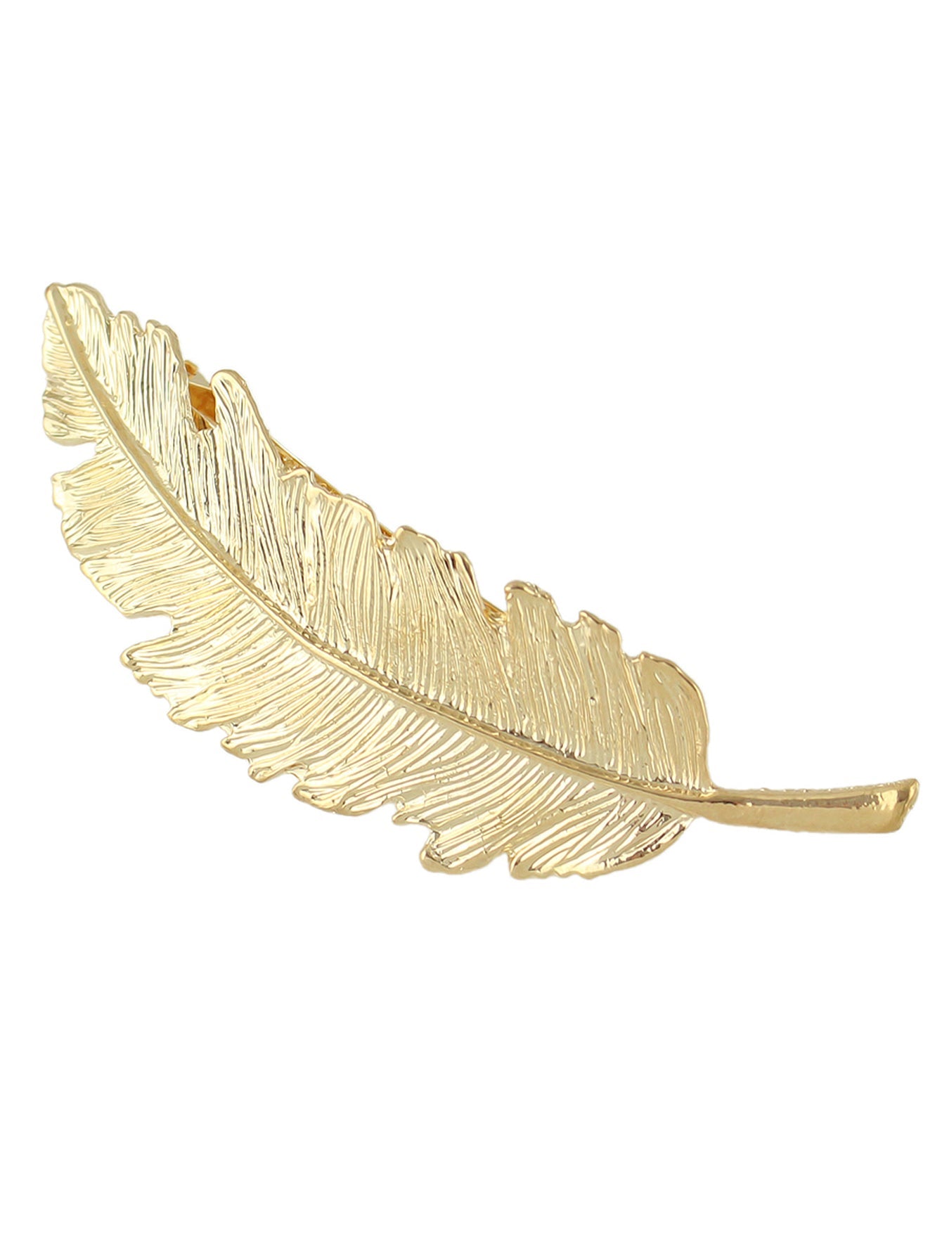 Luxe Feather Hair Clips - Gold & Silver
