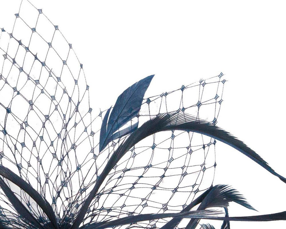 Luxe Navy Fascinator Comb - Australian Made