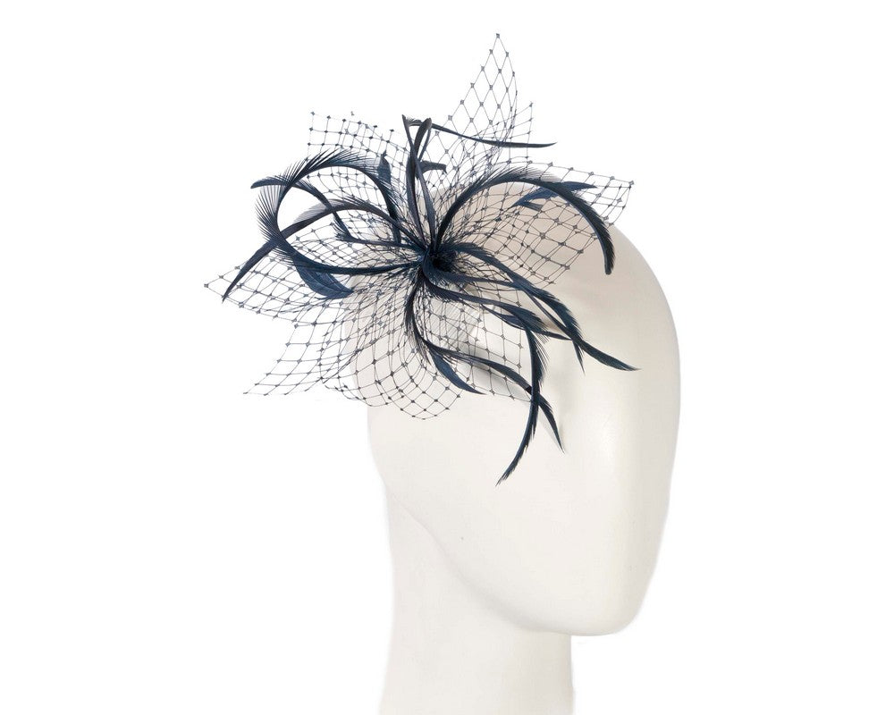Luxe Navy Fascinator Comb - Australian Made