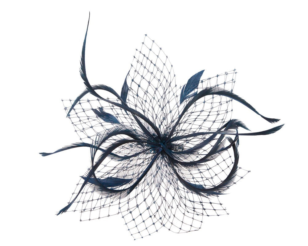 Luxe Navy Fascinator Comb - Australian Made