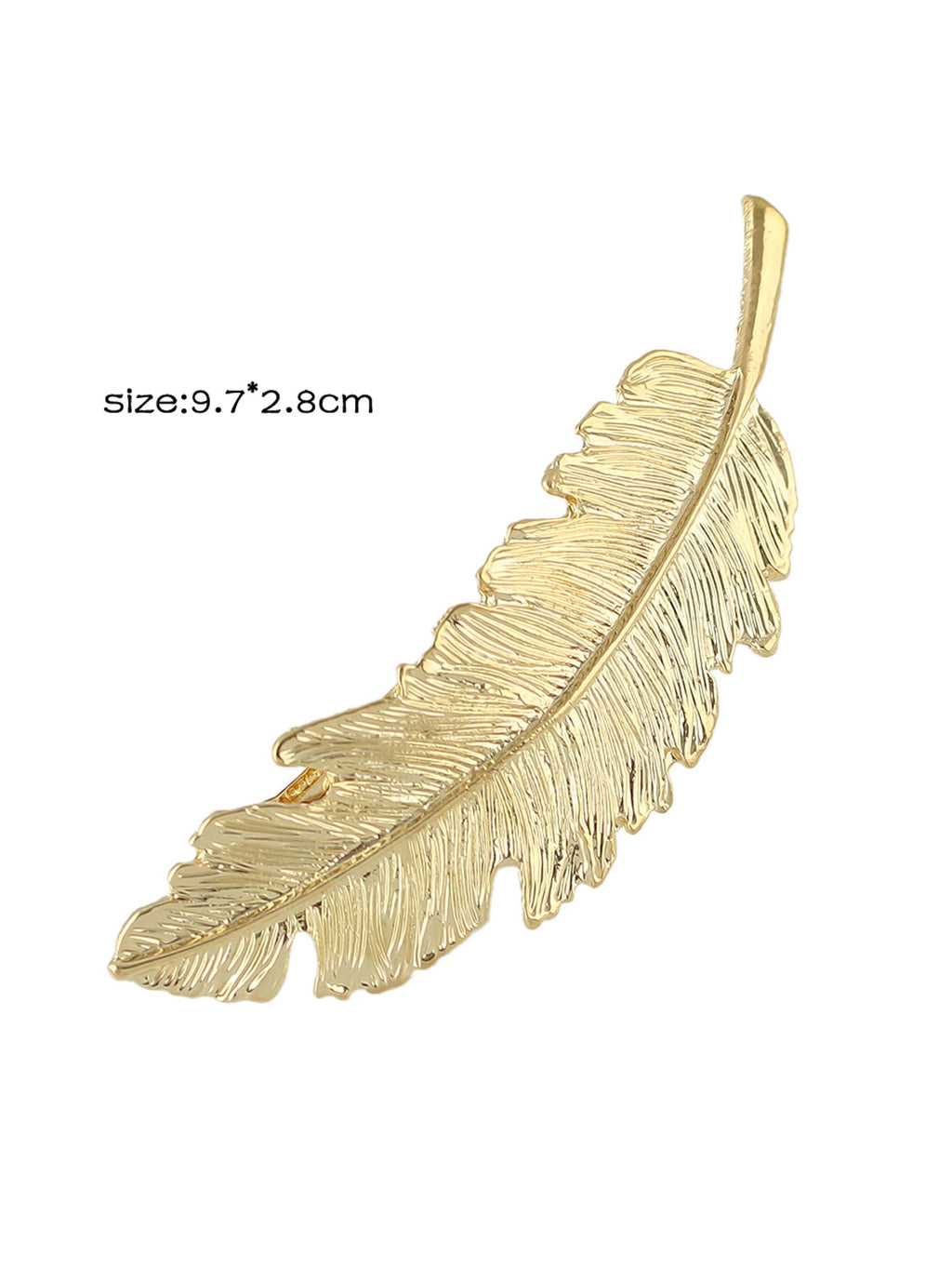 Luxe Feather Hair Clips - Gold & Silver