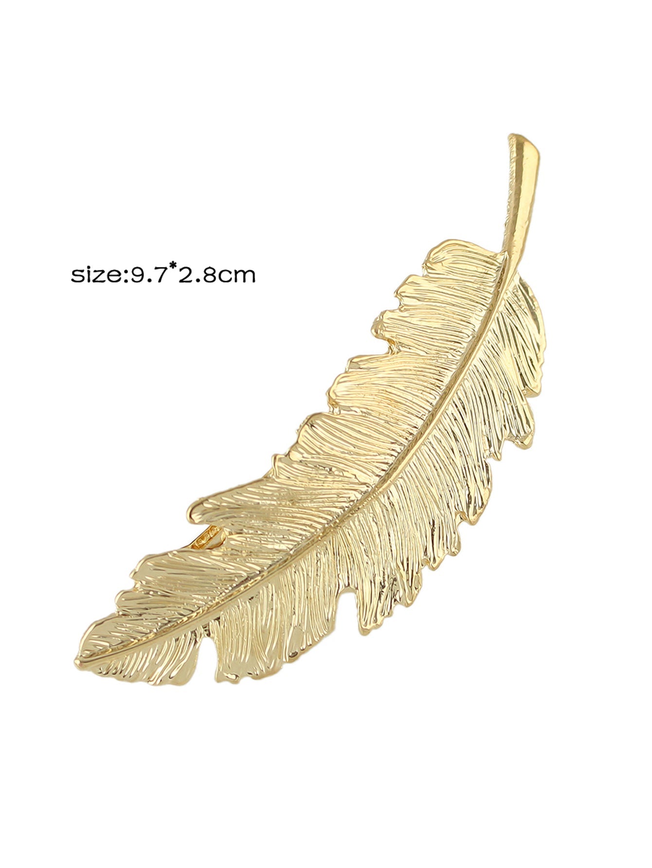 Luxe Feather Hair Clips - Gold & Silver