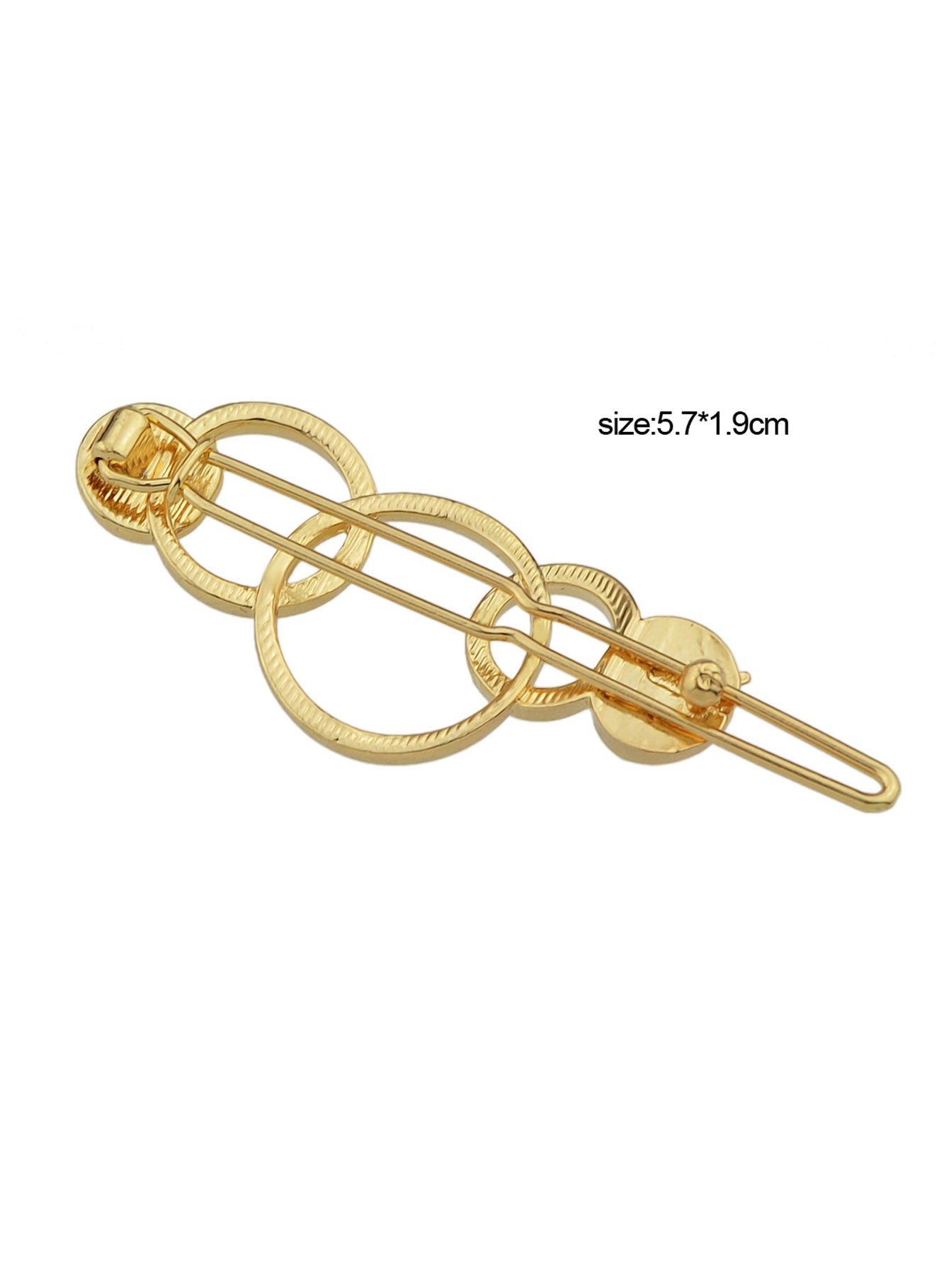 Luxe Circle Hair Grips - Gold