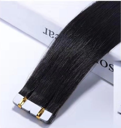 Straight Hair Topper - Natural Black Human Hair Patch