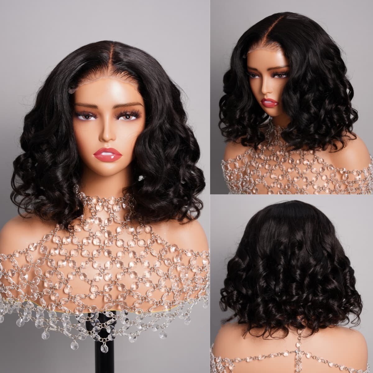 Glueless Wear & Go Curly Short Bob Wig | 250% Density | 100% Human Hair