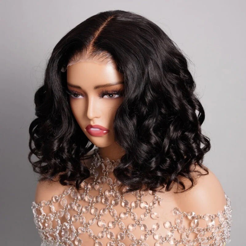 Glueless Wear & Go Curly Short Bob Wig | 250% Density | 100% Human Hair