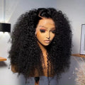 Kinky Curly Wave Wig - Glueless Pre-Plucked Bleached Lace Front 250% Density