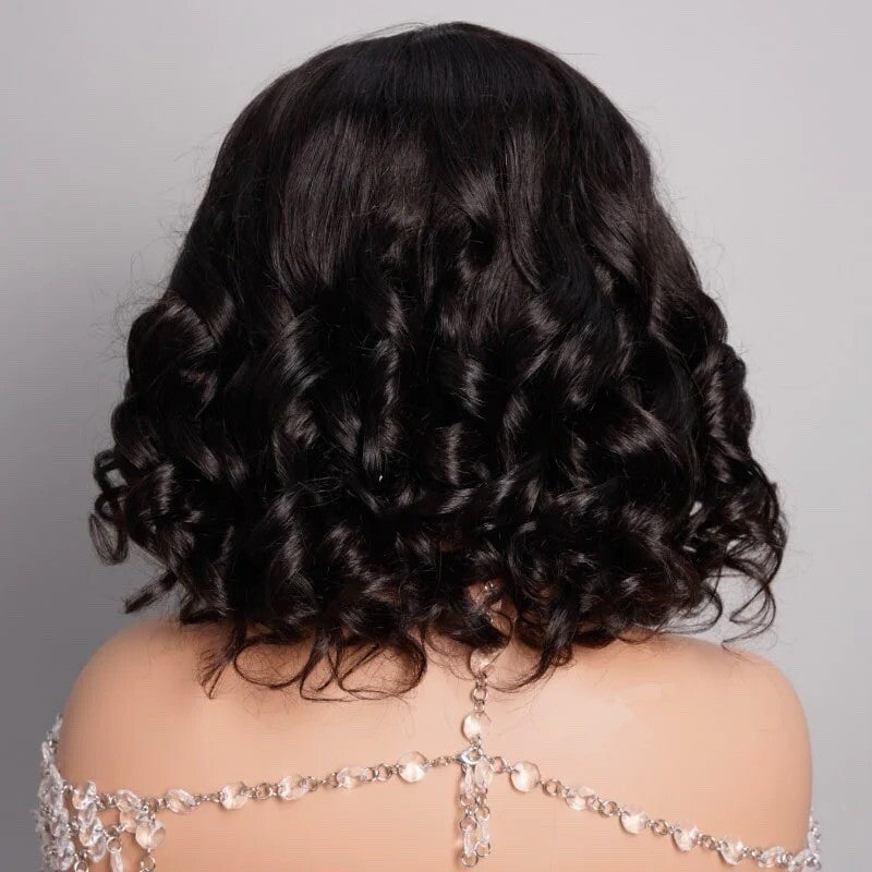 Glueless Wear & Go Curly Short Bob Wig | 250% Density | 100% Human Hair