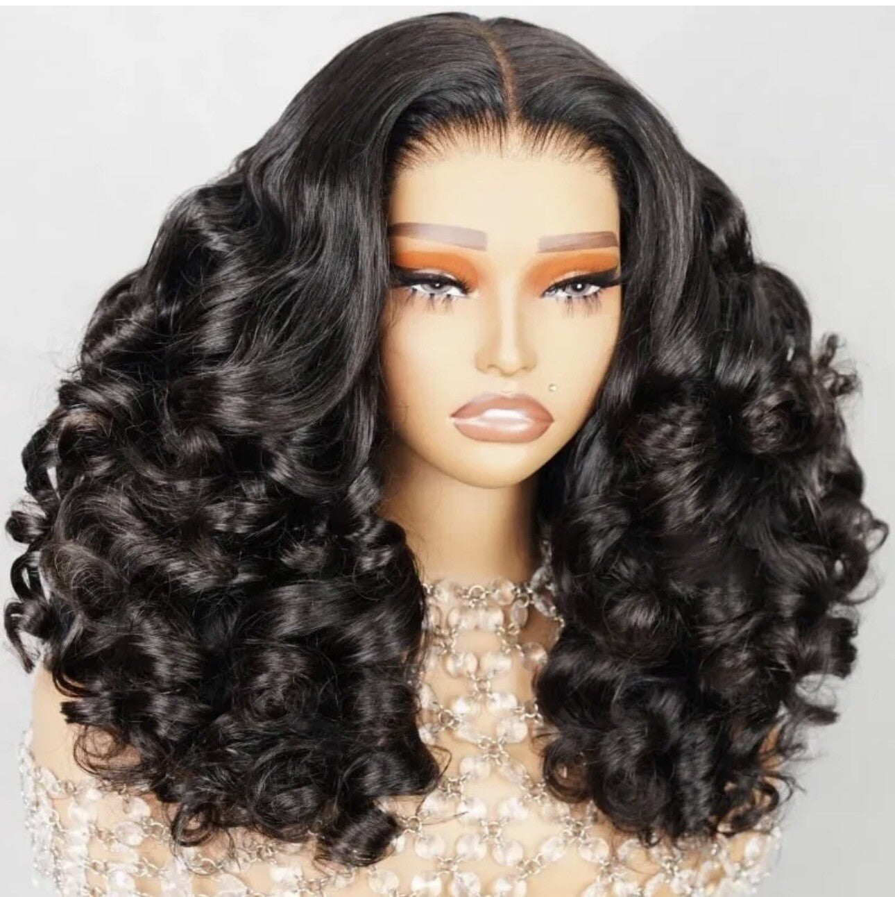 Chic Luxe Hair Full Glueless Wear & Go Bouncy Curly Lace Front Wig | 100% Human Hair