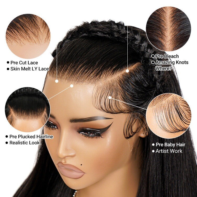 Deep Wave Glueless Wig - Pre-Styled Ready to Wear Human Hair