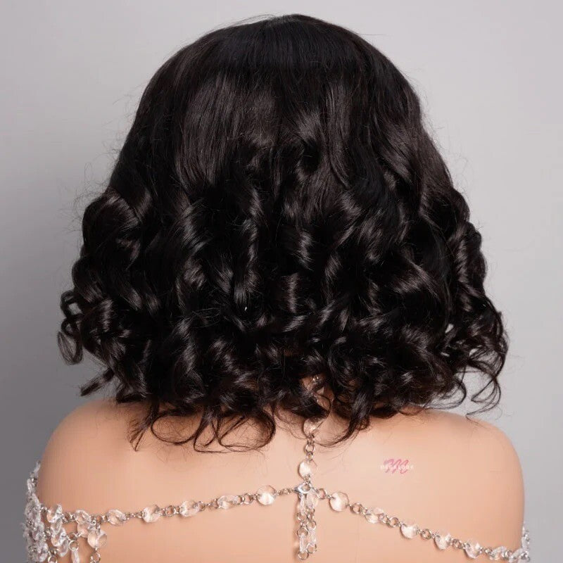 Glueless Wear & Go Curly Short Bob Wig | 250% Density | 100% Human Hair