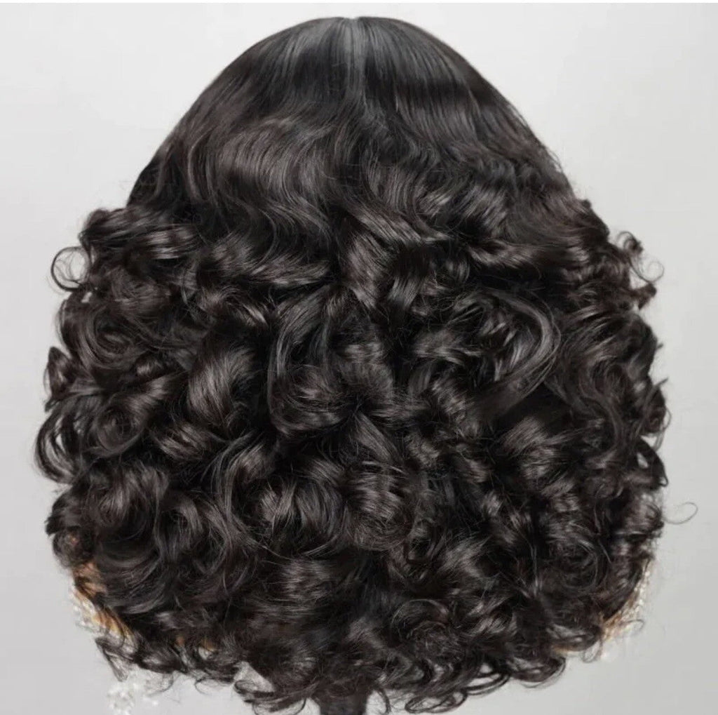 Chic Luxe Hair Full Glueless Wear & Go Bouncy Curly Lace Front Wig | 100% Human Hair