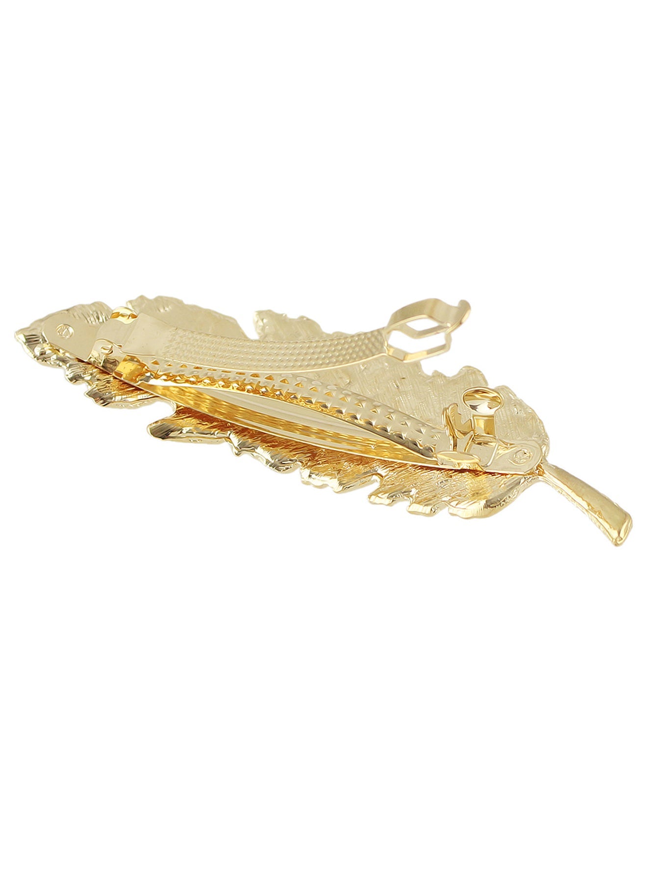 Luxe Feather Hair Clips - Gold & Silver