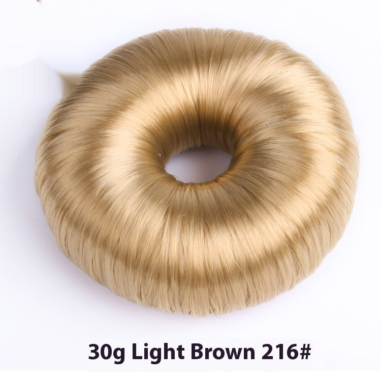 Donut Bun Hair Accessory - Fashion Updo Wig Piece