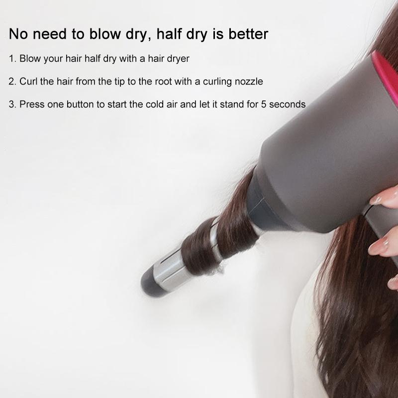 Luxe Curling Rollers for Dyson Hair Dryer - Pair