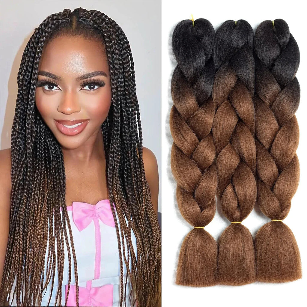 Ombre Jumbo Braiding Hair - Synthetic 24 Inch
