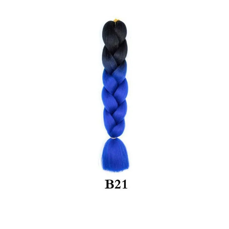 Ombre Jumbo Braiding Hair - Synthetic 24 Inch