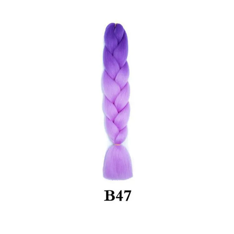 Ombre Jumbo Braiding Hair - Synthetic 24 Inch