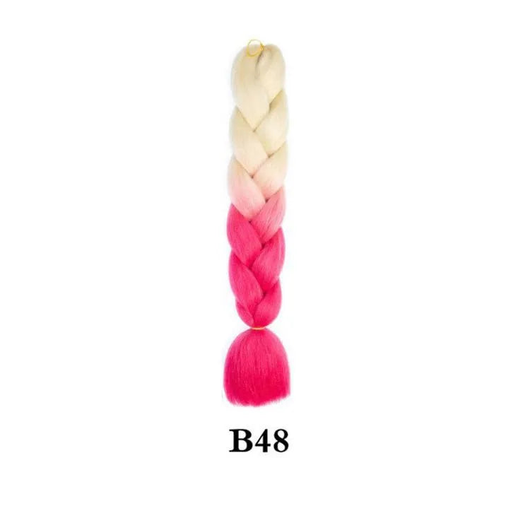 Ombre Jumbo Braiding Hair - Synthetic 24 Inch