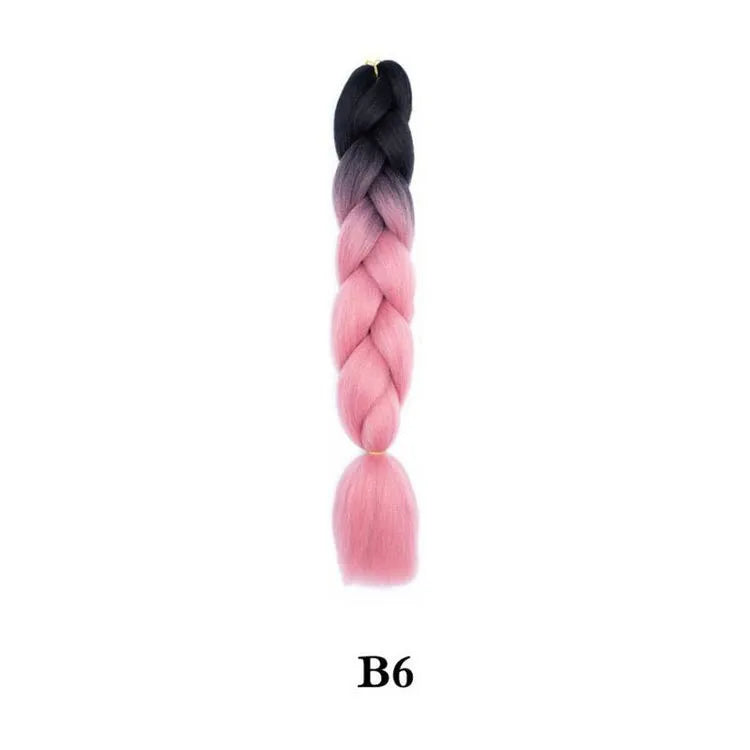 Ombre Jumbo Braiding Hair - Synthetic 24 Inch