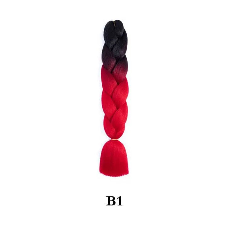 Ombre Jumbo Braiding Hair - Synthetic 24 Inch