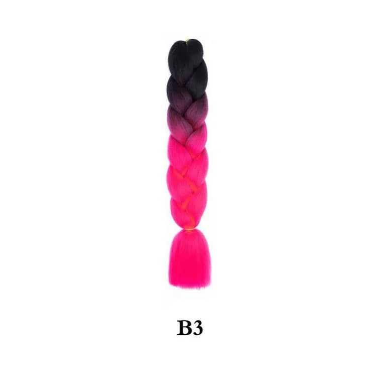 Ombre Jumbo Braiding Hair - Synthetic 24 Inch