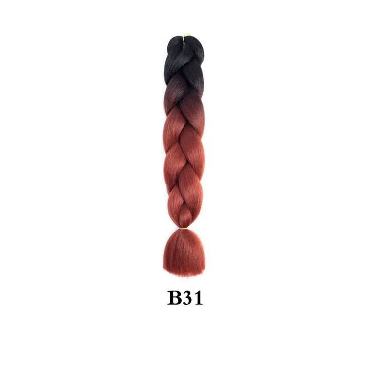 Ombre Jumbo Braiding Hair - Synthetic 24 Inch
