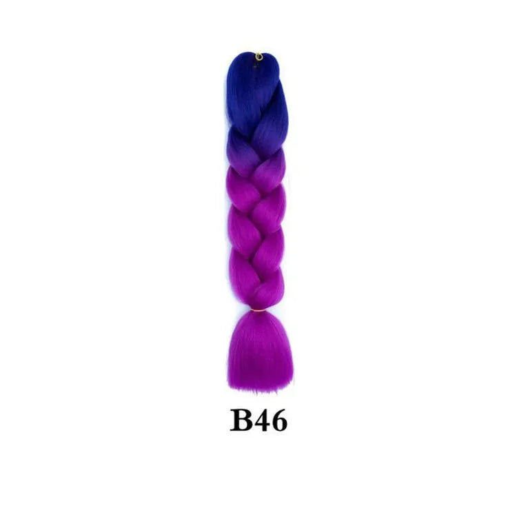 Ombre Jumbo Braiding Hair - Synthetic 24 Inch