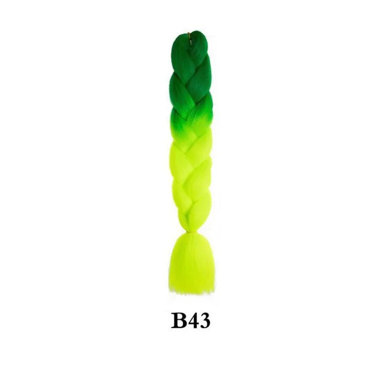 Ombre Jumbo Braiding Hair - Synthetic 24 Inch