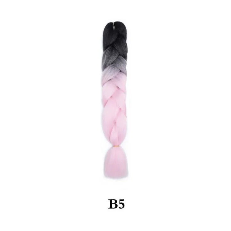 Ombre Jumbo Braiding Hair - Synthetic 24 Inch
