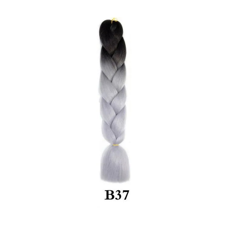 Ombre Jumbo Braiding Hair - Synthetic 24 Inch