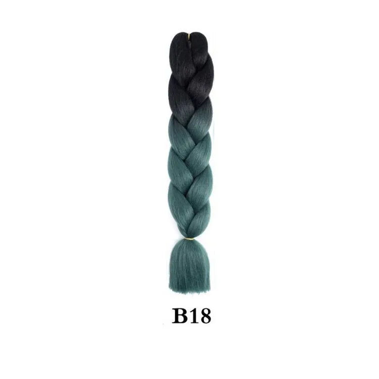 Ombre Jumbo Braiding Hair - Synthetic 24 Inch