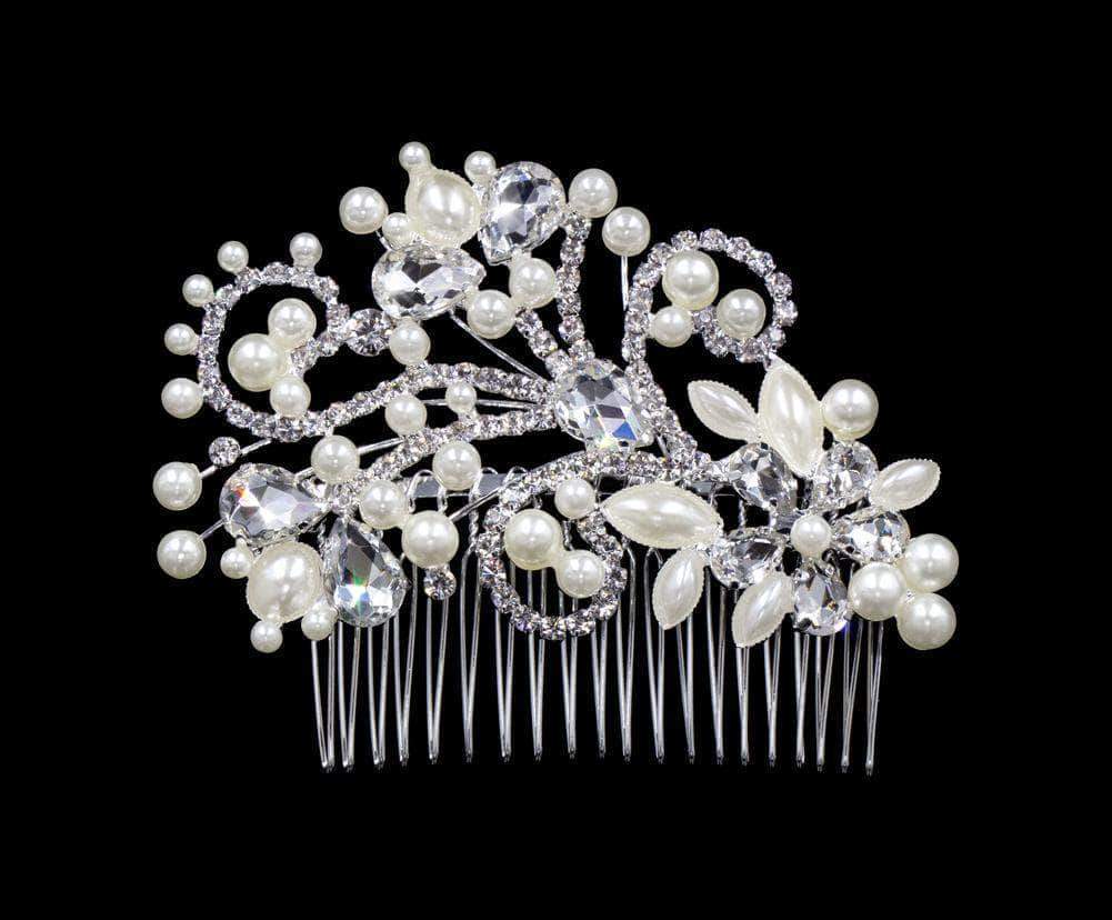Luxe Floral Breeze Hair Comb - Sterling Silver
