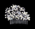 Luxe Floral Breeze Hair Comb - Sterling Silver