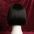 Fringe blunt cut wig - back view
