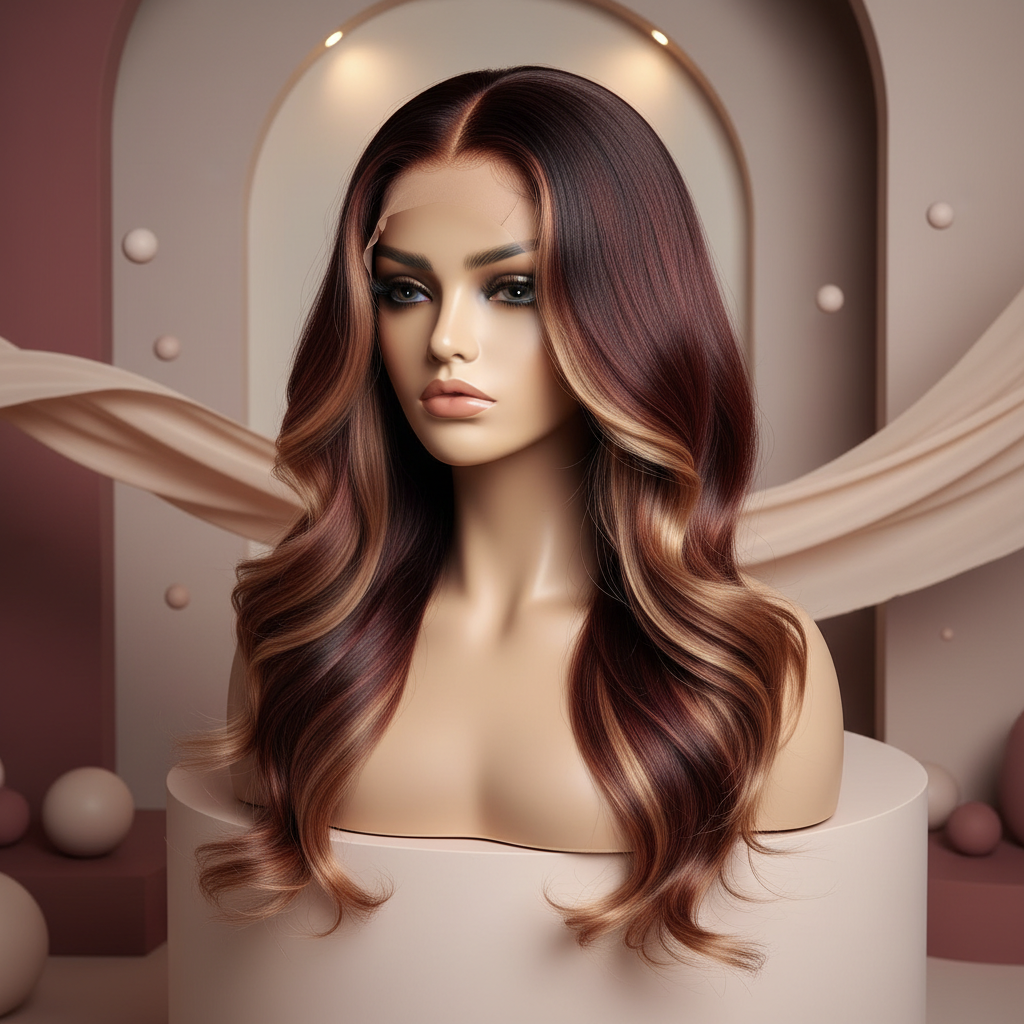 Glueless Balayage Highlight Wig Product Shot