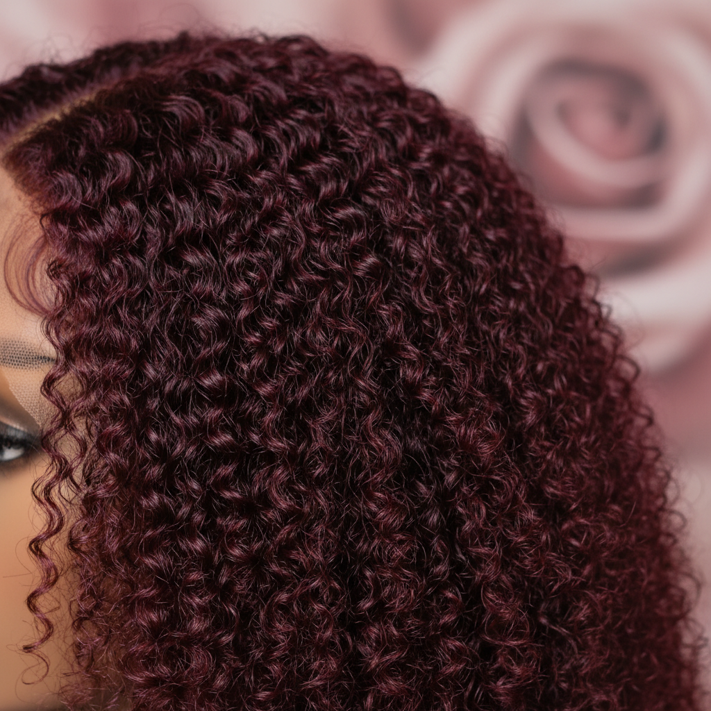 HD Kinky Curl Detail Shot