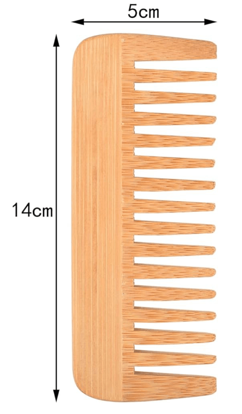 Luxe Wide Tooth Bamboo Comb - Detangling